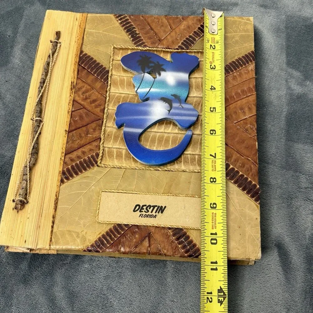 Island TROPICAL Handmade Natural Photo Album Scrapbook Destin Fl 11